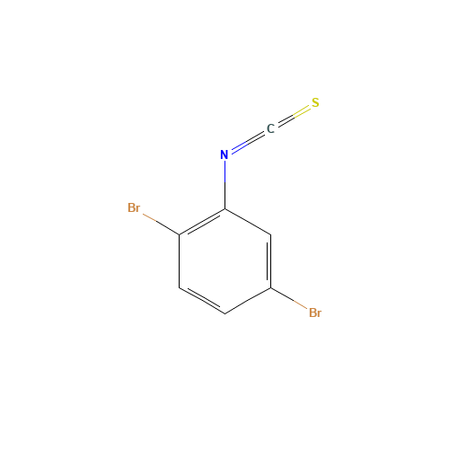 2,5-DIBROMOPHENYL ISOTHIOCYANATE (CAS: 98041-67-9) - Chemical Structure and Molecular Formula 