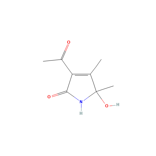 3-ACETYL-4,5-DIMETHYL-5-HYDROXY-1,5-DIHYDRO-2H-PYRROL-2-ONE (CAS: 98593-79-4) - Related Chemical Product