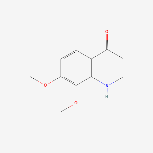 4-HYDROXY-7,8-DIMETHOXYQUINOLINE (CAS: 99878-76-9) - Chemical Structure and Molecular Formula 