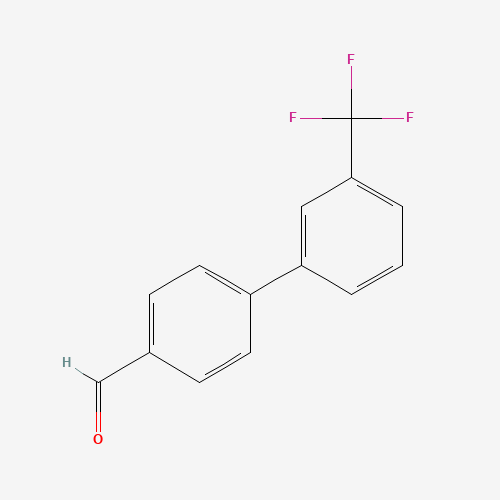 3'-TRIFLUOROMETHYLBIPHENYL-4-CARBALDEHYDE (CAS: 100036-64-4) - Chemical Structure and Molecular Formula 