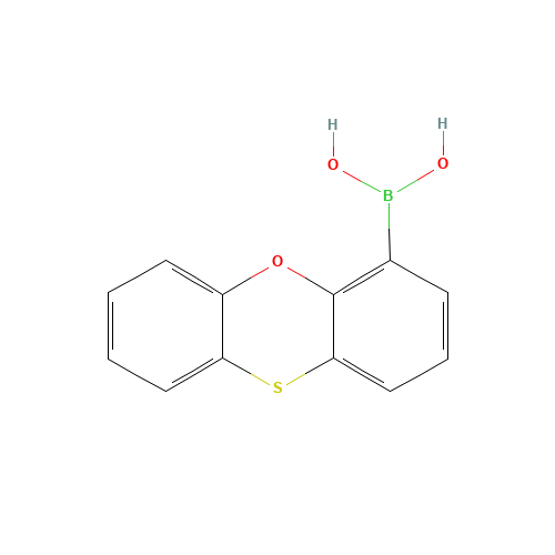 PHENOXATHIIN-4-BORONIC ACID (CAS: 100124-07-0) - Chemical Structure and Molecular Formula 
