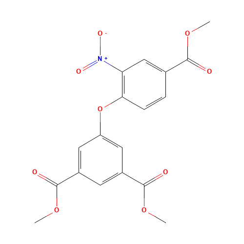METHYL-3-NITRO-4-(3,5-DICARBOXYMETHYL-PHENOXY)-BENZOATE (CAS: 100596-39-2) - Related Chemical Product