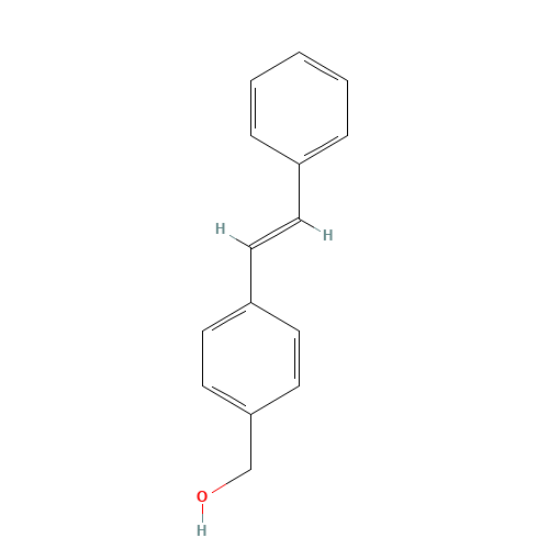TRANS-4-STILBENEMETHANOL (CAS: 101093-37-2) - Chemical Structure and Molecular Formula 