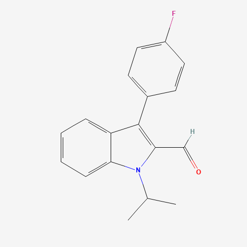 3-(4-FLUORO-PHENYL)-1-ISOPROPYL-1H-INDOLE-2-CARBALDEHYDE (CAS: 101125-34-2) - Related Chemical Product