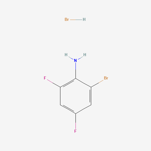 2-BROMO-4,6-DIFLUOROANILINE HYDROBROMIDE (CAS: 101471-20-9) - Chemical Structure and Molecular Formula 
