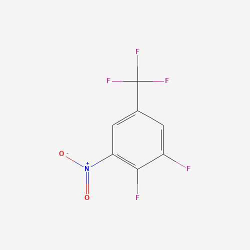 3,4-DIFLUORO-5-NITROBENZOTRIFLUORIDE (CAS: 101646-01-9) - Chemical Structure and Molecular Formula 
