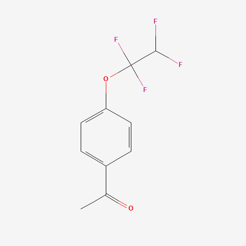 4'-(1,1,2,2-TETRAFLUOROETHOXY)ACETOPHENONE (CAS: 101975-15-9) - Chemical Structure and Molecular Formula 