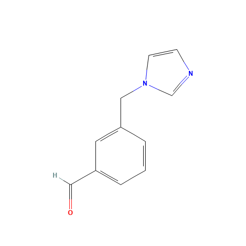 3-(1H-IMIDAZOL-1-YLMETHYL)BENZALDEHYDE (CAS: 102432-05-3) - Chemical Structure and Molecular Formula 