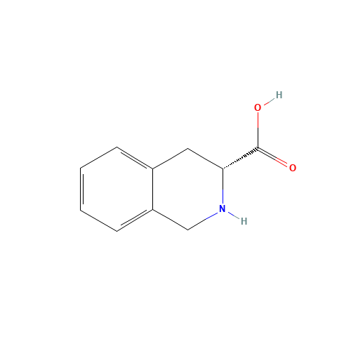 D-1,2,3,4-Tetrahydroisoquinoline-3-carboxylic acid (CAS: 103733-65-9) - Chemical Structure and Molecular Formula 