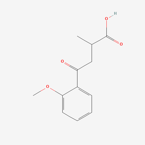 2-METHYL-4-OXO-4-(2'-METHOXYPHENYL)BUTYRIC ACID (CAS: 105254-01-1) - Chemical Structure and Molecular Formula 