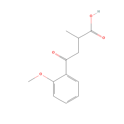 2-METHYL-4-OXO-4-(2'-METHOXYPHENYL)BUTYRIC ACID (CAS: 105254-01-1) - Chemical Structure and Molecular Formula 