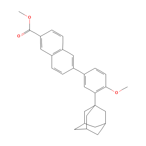 Mehtyl 6-[3-(1-adamanty)-4-methoxy phenyl]-2-naphthoate (CAS: 106685-41-0) - Related Chemical Product