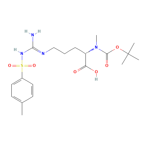 BOC-N-ME-ARG(TOS)-OH (CAS: 108695-16-5) - Chemical Structure and Molecular Formula 