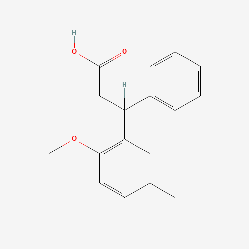3-(2-Methoxy-5-methylphenyl)-3-phenylpropanoic acid (CAS: 109089-77-2) - Related Chemical Product