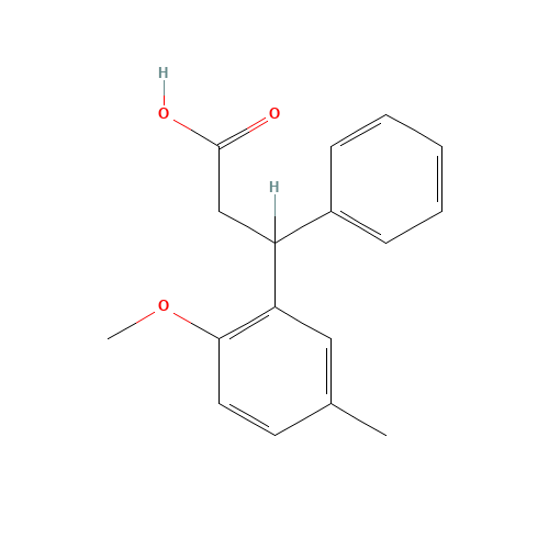 3-(2-Methoxy-5-methylphenyl)-3-phenylpropanoic acid (CAS: 109089-77-2) - Related Chemical Product