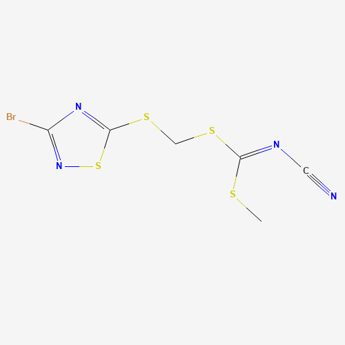 [(3-BROMO-1,2,4-THIADIAZOL-5-YLTHIO)METHYL] METHYLCYANOCARBONIMIDODITHIOATE (CAS: 109305-67-1) - Related Chemical Product