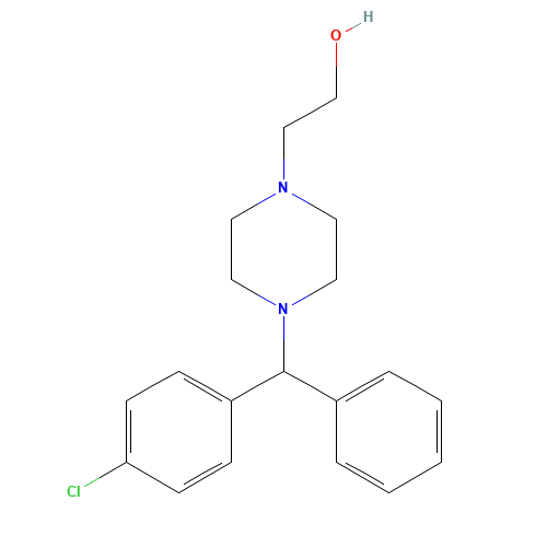 4-[(4-CHLOROPHENYL)PHENYLMETHYL]-1-PIPERAZINEETHANOL DIHYDROCHLORIDE (CAS: 109806-71-5) - Related Chemical Product