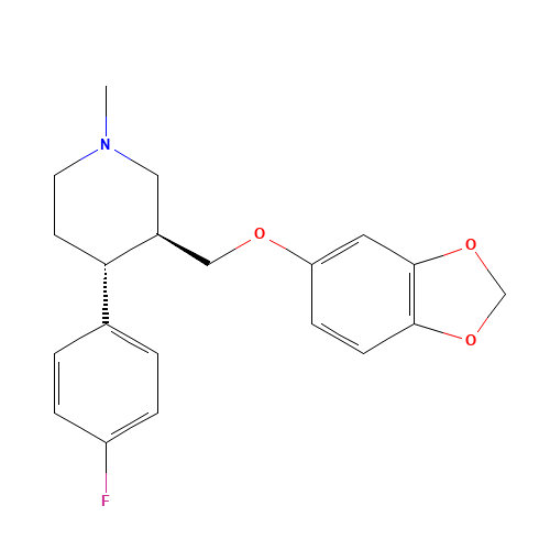 N-Methylparoxetine (CAS: 110429-36-2) - Chemical Structure and Molecular Formula 