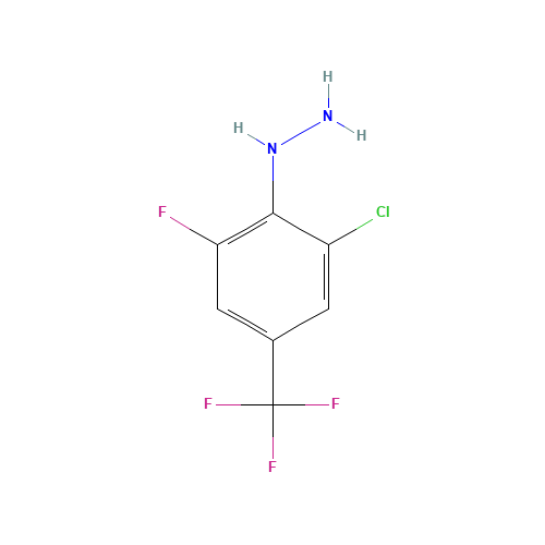 2-CHLORO-6-FLUORO-4-(TRIFLUOROMETHYL)-PHENYLHYDRAZINE (CAS: 110499-66-6) - Related Chemical Product
