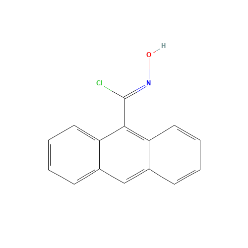 ALPHA-CHLORO-9-ANTHRALDOXIME (CAS: 113003-49-9) - Chemical Structure and Molecular Formula 
