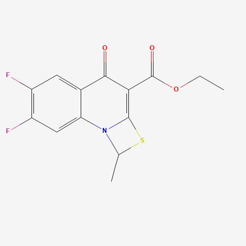 Ethyl 6,7-difluoro-1-methyl-4-oxo-4H-[1,3]thiazeto[3,2-a]quinoline-3-carboxylate (CAS: 113046-72-3) - Related Chemical Product
