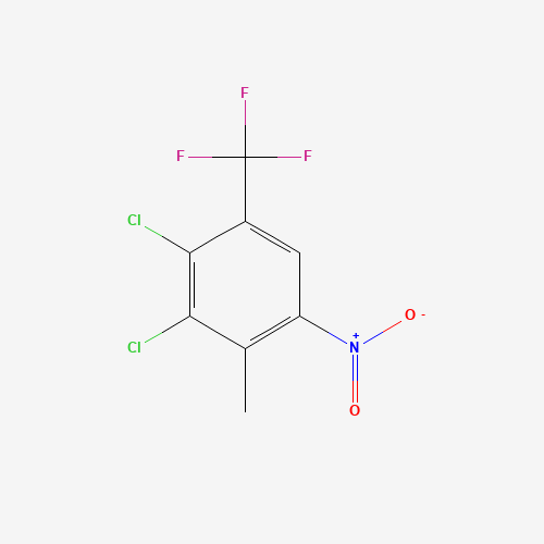 2,3-Dichloro-4-trifluoromethyl-6-nitrotoluene (CAS: 115571-67-0) - Chemical Structure and Molecular Formula 