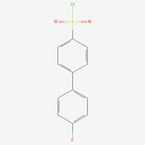 4'-FLUORO[1,1'-BIPHENYL]-4-SULFONYL CHLORIDE (CAS: 116748-66-4) - Chemical Structure and Molecular Formula 