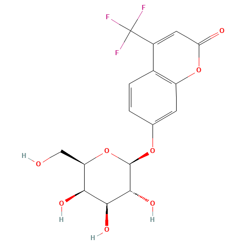 4-(TRIFLUOROMETHYL)UMBELLIFERYL-BETA-D-GALACTOPYRANOSIDE (CAS: 117153-55-6) - Related Chemical Product