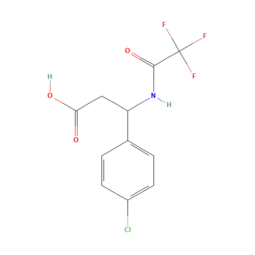 3-(4-CHLOROPHENYL)-3-[(2,2,2-TRIFLUOROACETYL)AMINO]PROPANOIC ACID (CAS: 117291-25-5) - Related Chemical Product
