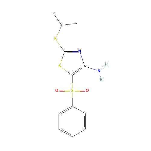 4-AMINO-2-ISOPROPYLTHIO-5-(PHENYLSULFONYL)THIAZOLE (CAS: 117420-81-2) - Related Chemical Product
