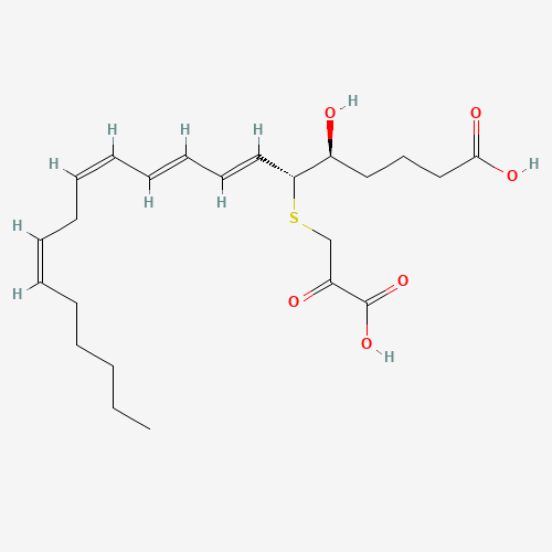 5S-HYDROXY-6R-(S-(2-OXO-3-THIOPROPIONYL))-7E,9E,11Z,14Z-EICOSATETRAENOIC ACID (CAS: 117675-20-4) - Related Chemical Product