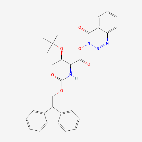 FMOC-THR(TBU)-ODHBT (CAS: 119767-84-9) - Chemical Structure and Molecular Formula 
