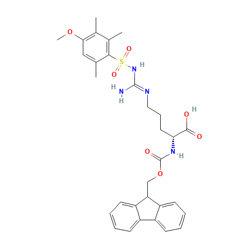 N-Fmoc-N'-(4-methoxy-2,3,6-trimethylbenzenesulfonyl)-D-arginine (CAS: 120075-24-3) - Related Chemical Product