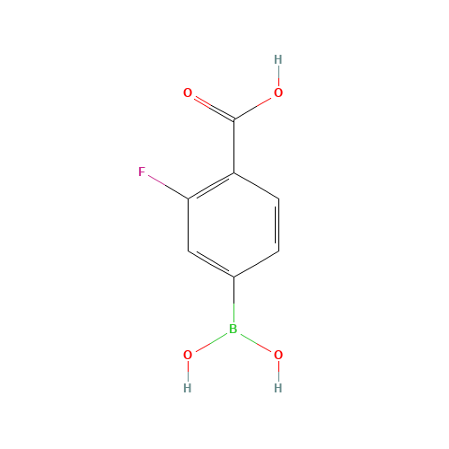 3-Carboxy-4-fluorophenylboronic acid (CAS: 120153-08-4) - Related Chemical Product