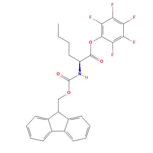 FMOC-NLE-OPFP (CAS: 121593-77-9) - Chemical Structure and Molecular Formula 