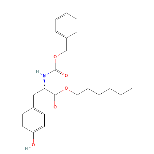 Z-TYR-OHEX (CAS: 122280-11-9) - Chemical Structure and Molecular Formula 