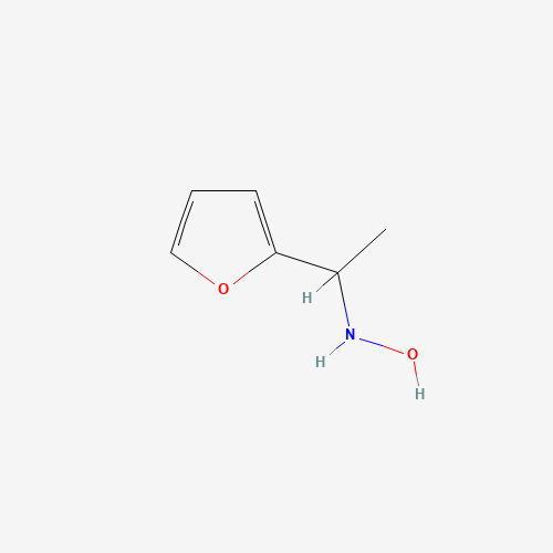 N-(1-FURAN-2-YL-ETHYL)-HYDROXYLAMINE (CAS: 123606-36-0) - Chemical Structure and Molecular Formula 