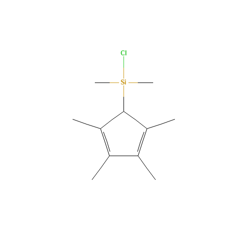 CHLORODIMETHYL(2,3,4,5-TETRAMETHYL-2,4-CYCLOPENTADIEN-1-YL)SILANE (CAS: 125542-03-2) - Related Chemical Product