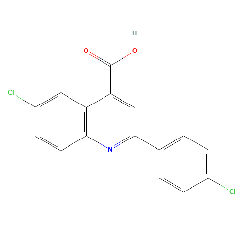 6-CHLORO-2-(4-CHLOROPHENYL)-4-QUINOLINE CARBOXYLIC ACID (CAS: 126088-20-8) - Related Chemical Product
