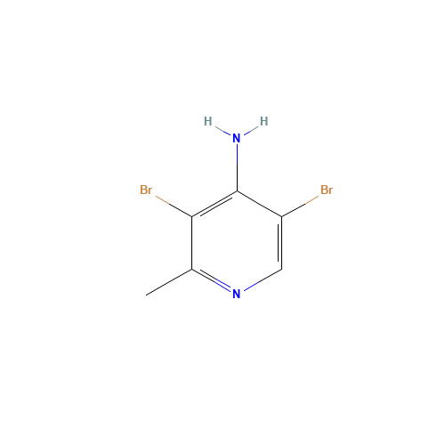 4-AMINO-3,5-DIBROMO-2-METHYLPYRIDINE (CAS: 126325-54-0) - Chemical Structure and Molecular Formula 