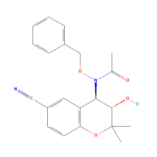 N-[(3S,4R)-6-CYANO-3,4-DIHYDRO-3-HYDROXY-2,2-DIMETHYL-2H-1-BENZOPYRAN-4-YL]-N-(PHENYLMETHOXY)ACETAMIDE (CAS: 127408-30-4) - Related Chemical Product