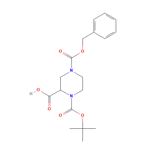 N-1-BOC-N-4-CBZ-2-PIPERAZINECARBOXYLIC ACID T-BUTYL ESTER (CAS: 129365-23-7) - Related Chemical Product