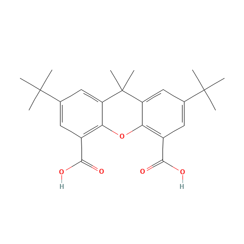 2,7-DI-TERT-BUTYL-9,9-DIMETHYL-4,5-XANTHENEDICARBOXYLIC ACID (CAS: 130525-39-2) - Related Chemical Product
