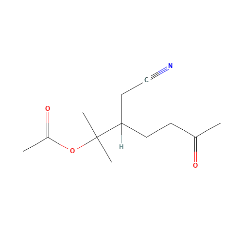 DL-3-(1-ACETOXY-1-METHYLETHYL)-6-OXOHEPTANENITRILE (CAS: 131447-89-7) - Related Chemical Product