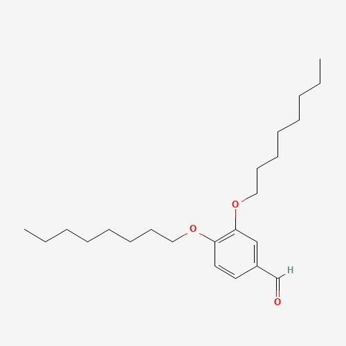 3',4'-(DIOCTYLOXY)BENZALDEHYDE (CAS: 131525-50-3) - Chemical Structure and Molecular Formula 