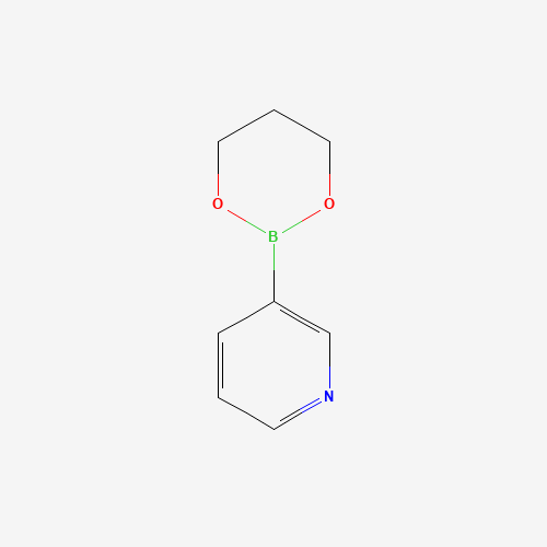 PYRIDINE-3-BORONIC ACID 1,3-PROPANEDIOL CYCLIC ESTER (CAS: 131534-65-1) - Chemical Structure and Molecular Formula 