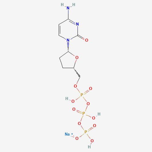 2',3'-DIDEOXYCYTIDINE 5'-TRIPHOSPHATE SODIUM SALT (CAS: 132619-66-0) - Chemical Structure and Molecular Formula 