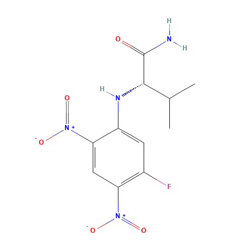 FDNP-VAL-NH2 (CAS: 132679-61-9) - Chemical Structure and Molecular Formula 