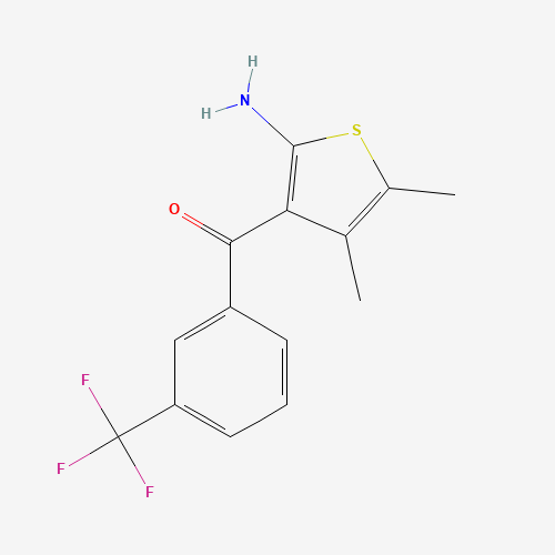 (2-AMINO-4,5-DIMETHYL-3-THIENYL)-[3-(TRIFLUOROMETHYL)PHENYL]METHANONE (CAS: 132861-87-1) - Related Chemical Product