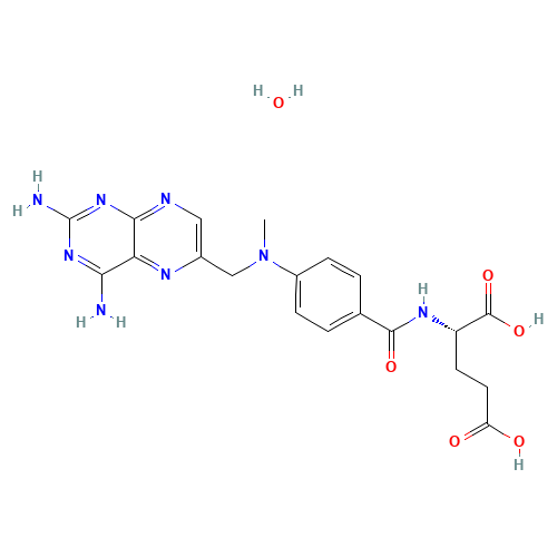 METHOTREXATE HYDRATE (CAS: 133073-73-1) - Chemical Structure and Molecular Formula 